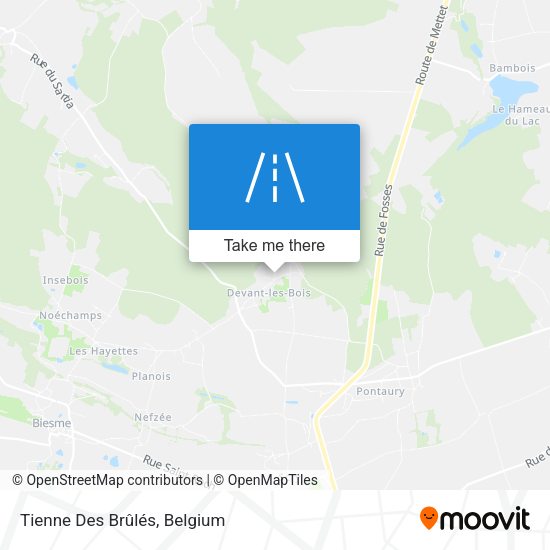 Tienne Des Brûlés map
