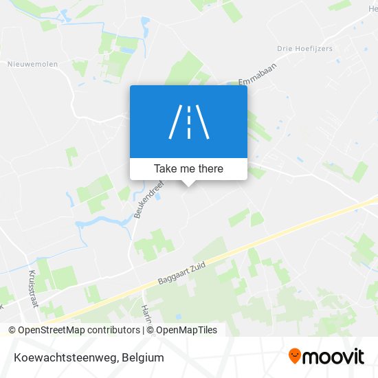 Koewachtsteenweg map