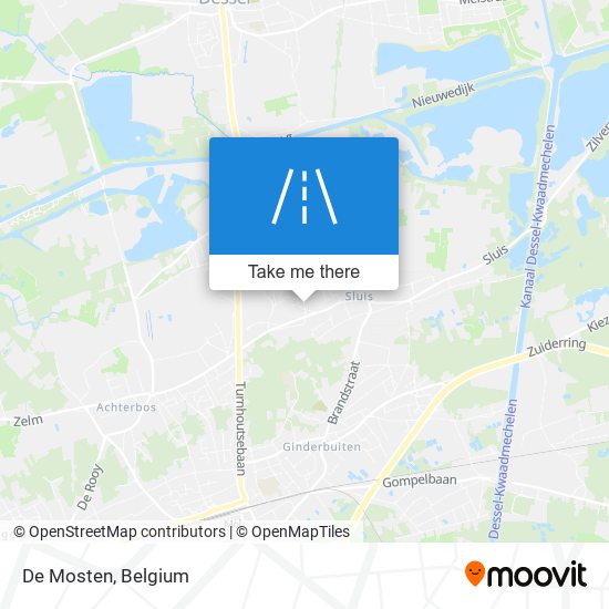 De Mosten map