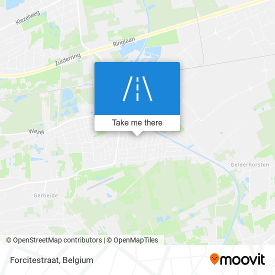 Forcitestraat map