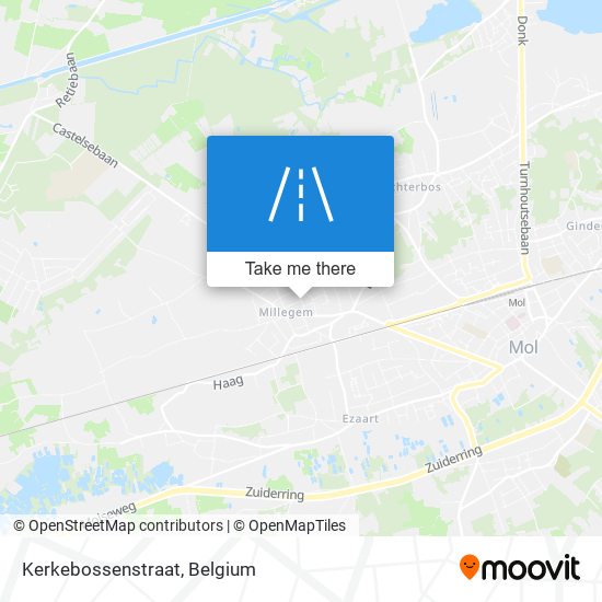 Kerkebossenstraat map