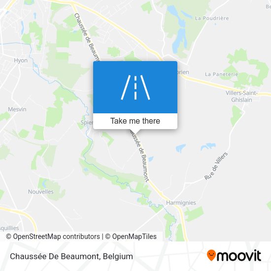 Chaussée De Beaumont plan