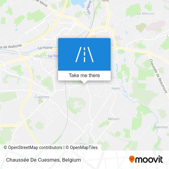 Chaussée De Cuesmes map