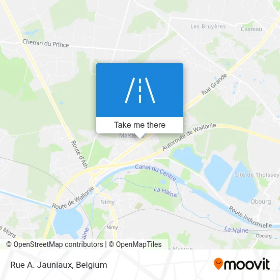 Rue A. Jauniaux map