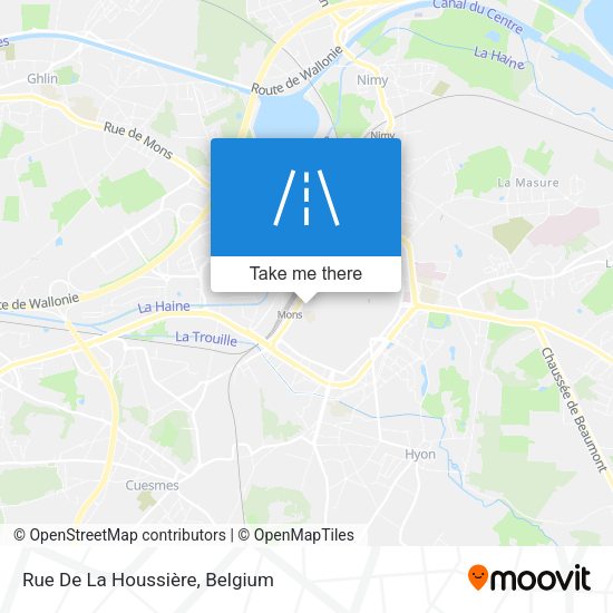 Rue De La Houssière plan