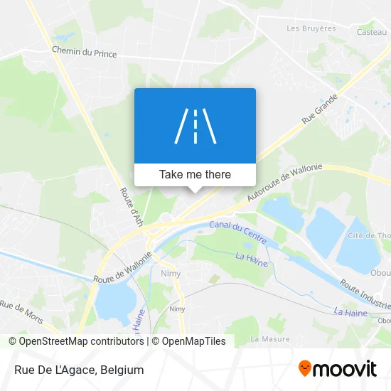 Street of L'Agace map