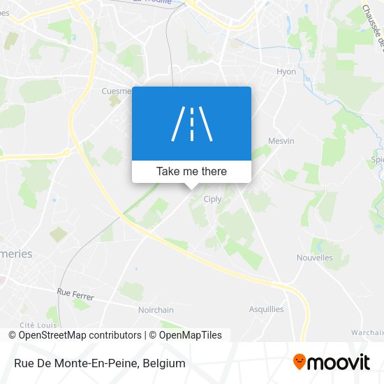 Rue De Monte-En-Peine plan