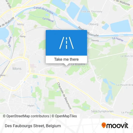 Des Faubourgs Street map