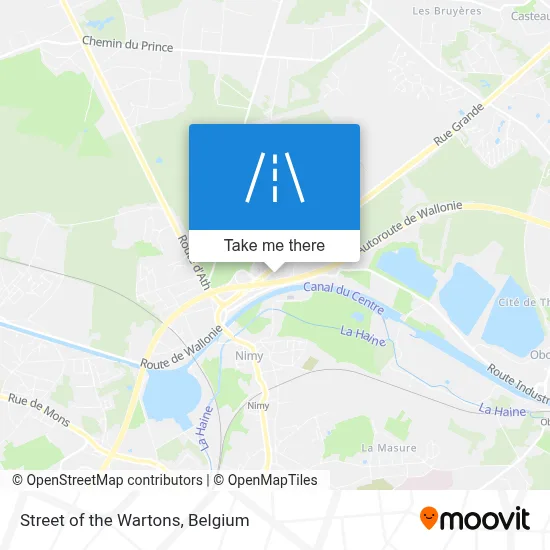 Street of the Wartons map