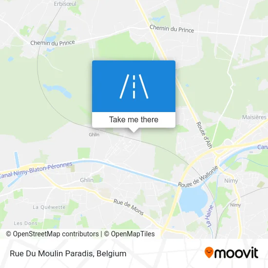 Moulin Paradis Street map