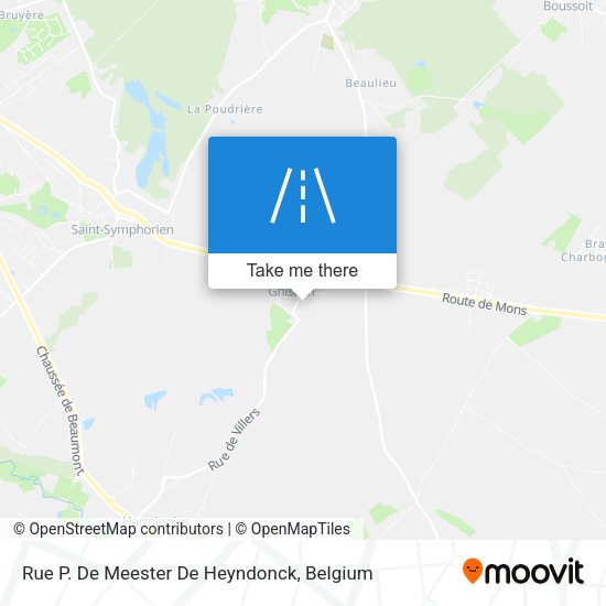 Rue P. De Meester De Heyndonck map