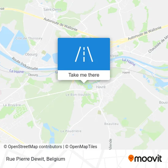 Rue Pierre Dewit map