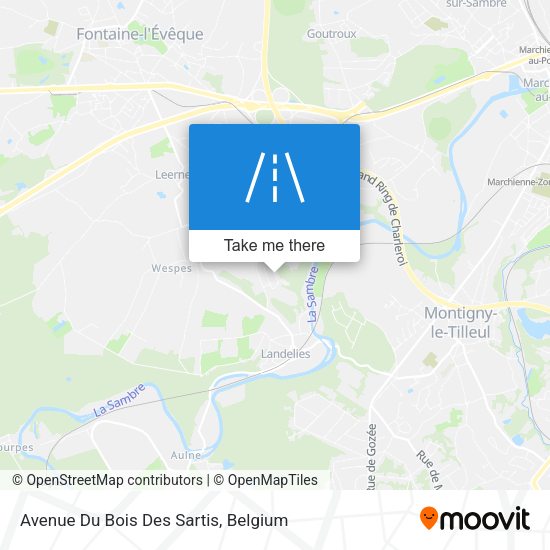 Avenue Du Bois Des Sartis plan