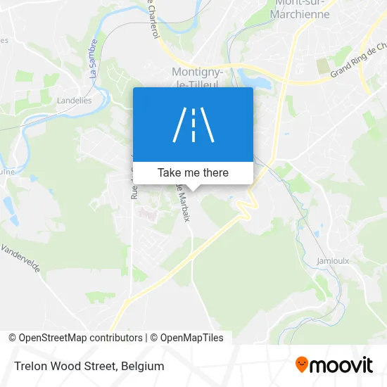 Trelon Wood Street map
