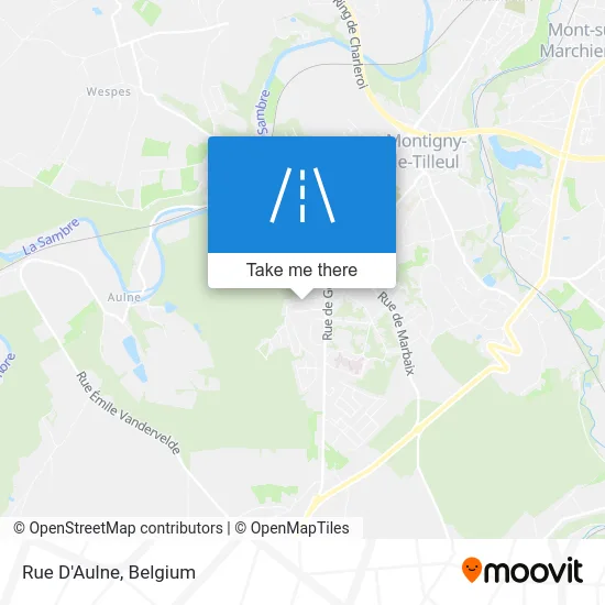 Rue of Aulne map