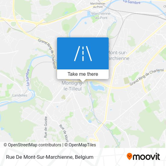 Rue De Mont-Sur-Marchienne plan