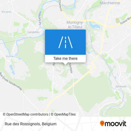 Rue des Rossignols map