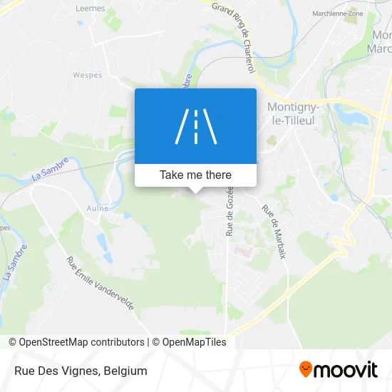 Vineyards Street map