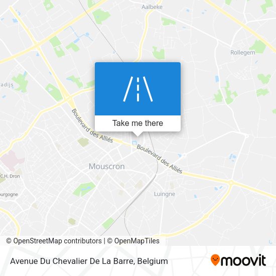 Avenue Du Chevalier De La Barre plan
