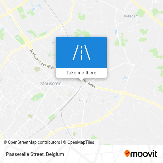 Passerelle Street map