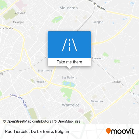 Rue Tiercelet De La Barre plan
