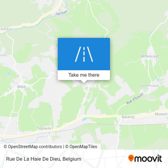 Rue De La Haie De Dieu map