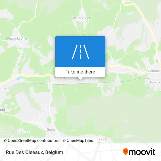 Street of the Birds map