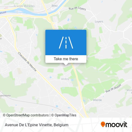 Avenue De L'Epine Vinette plan