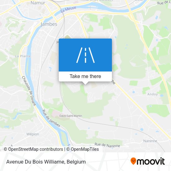 Avenue Du Bois Williame plan