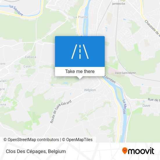 Clos Des Cépages map