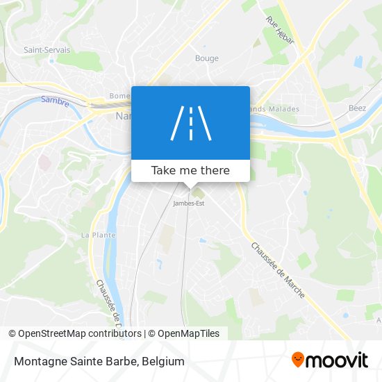 Montagne Sainte Barbe map