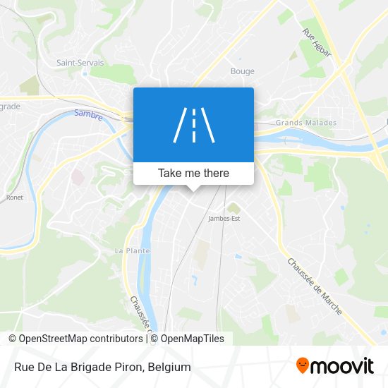 Rue De La Brigade Piron plan