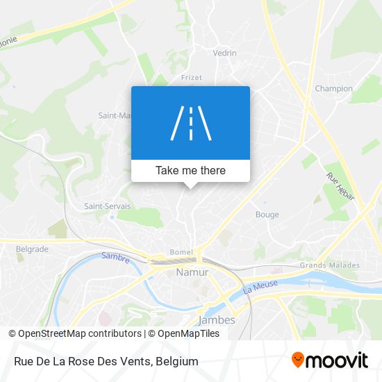 Rue De La Rose Des Vents map