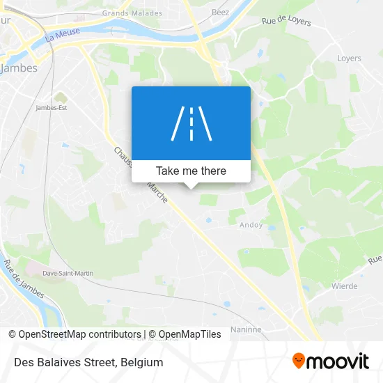 Des Balaives Street map