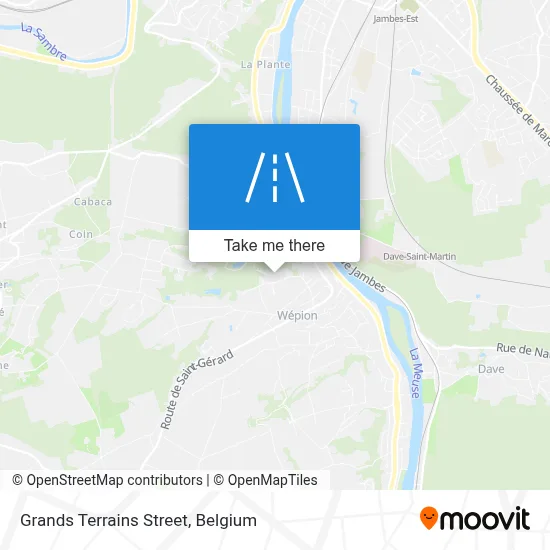 Grands Terrains Street map