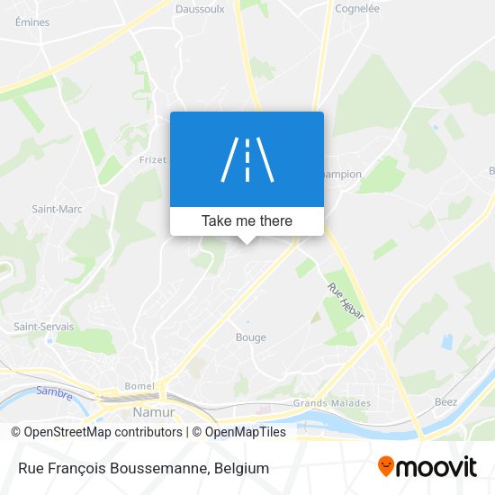 Rue François Boussemanne map