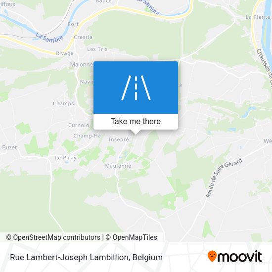 Rue Lambert-Joseph Lambillion plan