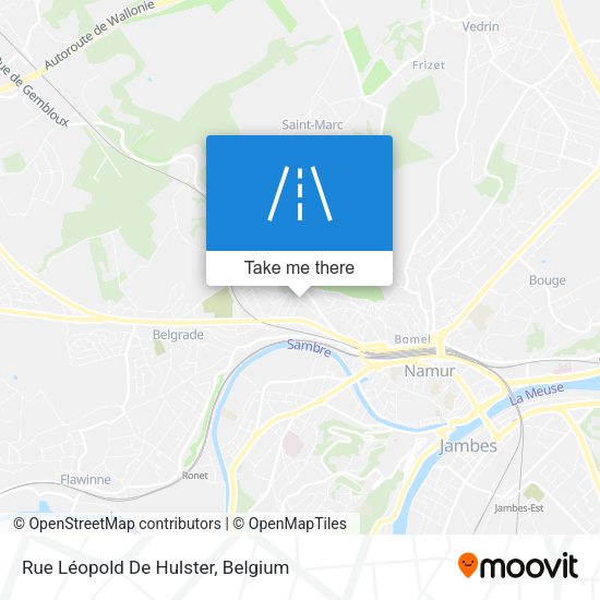 Rue Léopold De Hulster plan