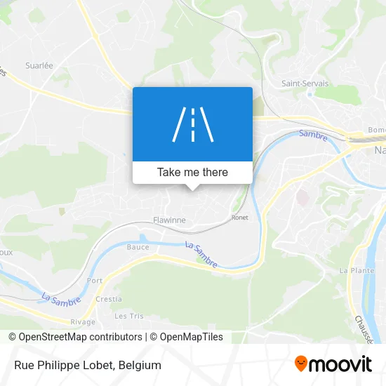 Rue Philippe Lobet map