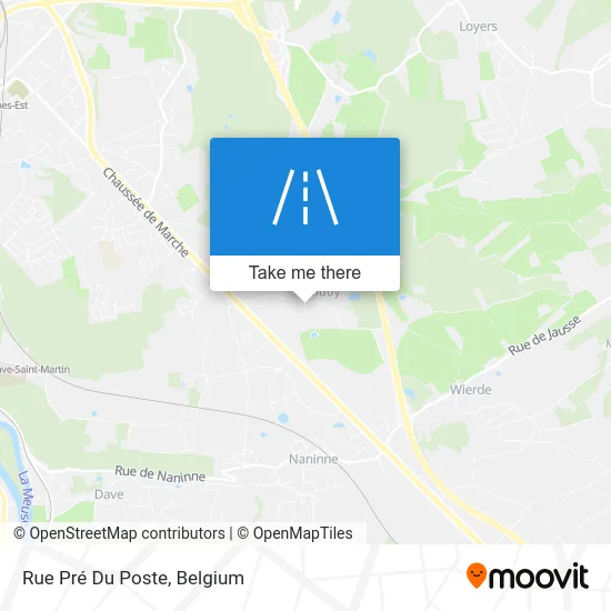 Pré Du Poste Street map