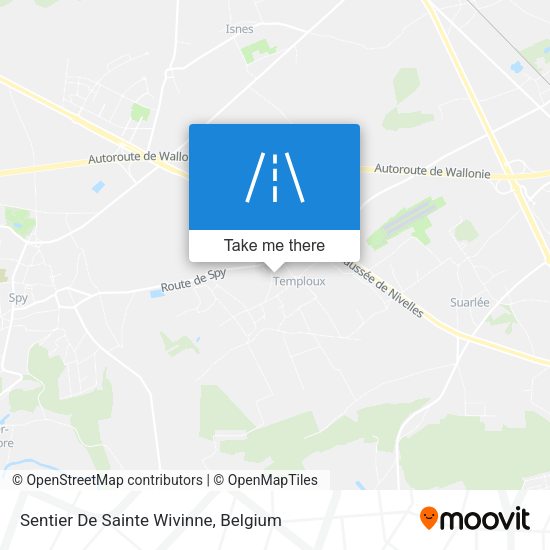 Sentier De Sainte Wivinne plan