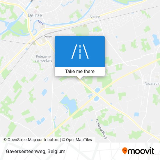 Gaversesteenweg map