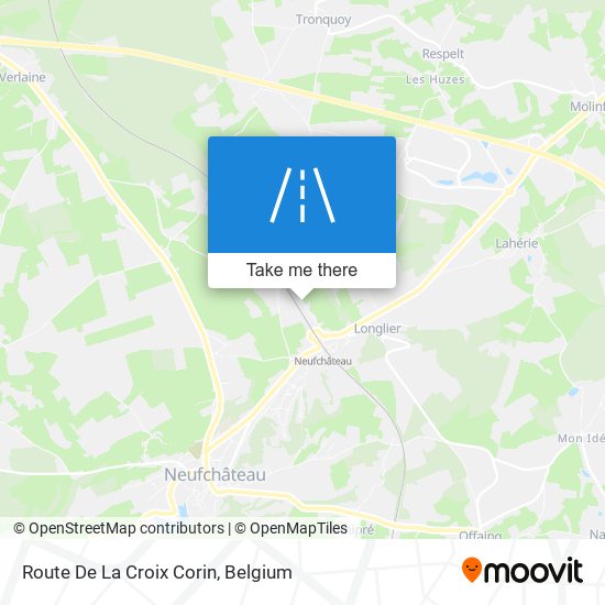 Route De La Croix Corin map