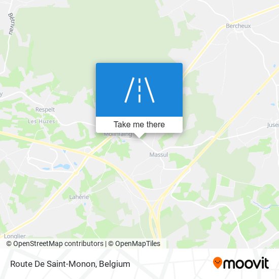 Route De Saint-Monon plan