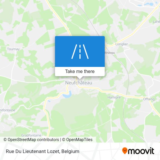 Rue Du Lieutenant Lozet plan