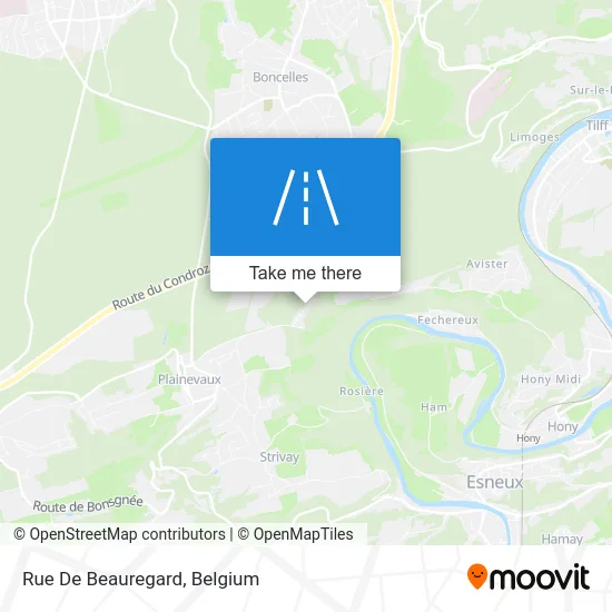 Beauregard Street map