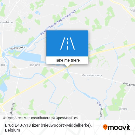 Brug E40-A18 Ijzer (Nieuwpoort>Middelkerke) map