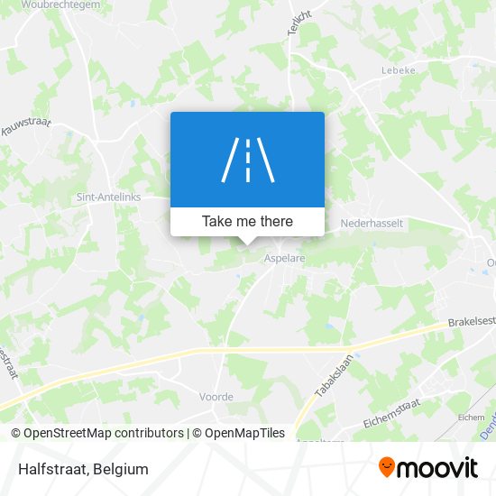 Halfstraat map