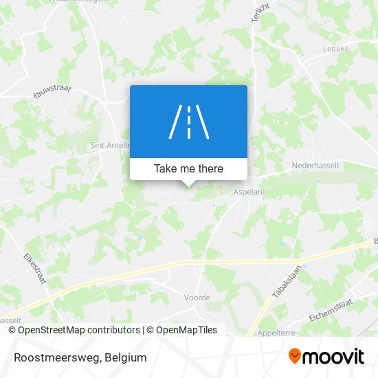 Roostmeersweg map