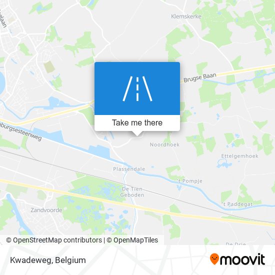 Kwadeweg map